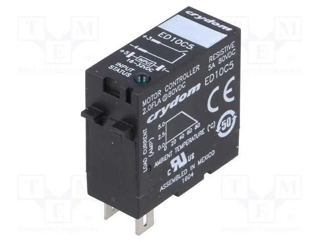 Relé: Semicondutores, Ucoma: 18÷32vdc, 5a, 1÷80vdc, Base, Série: Ed