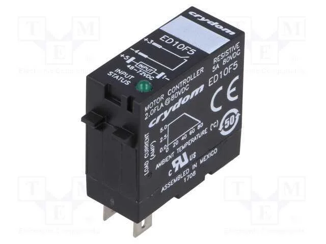 Relé: semicondutores, Ucoma: 48÷72VDC, 5A, 1÷80VD.