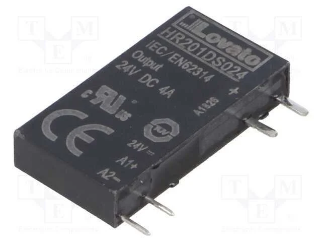 Relé: Semicondutores, Ucoma: 24vdc, 4a, 3÷28vdc, Base, Série: Hr20