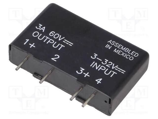 Rel&eacute;: semicondutores, Ucoma: 3&divide;32VDC, 3A, 3&divide;60VDC.