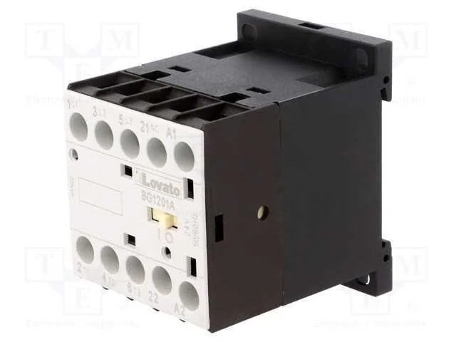 Contator: 3 Polos, No X3, Contatos Auxiliares: Nc, 24vac, 12a, Bg