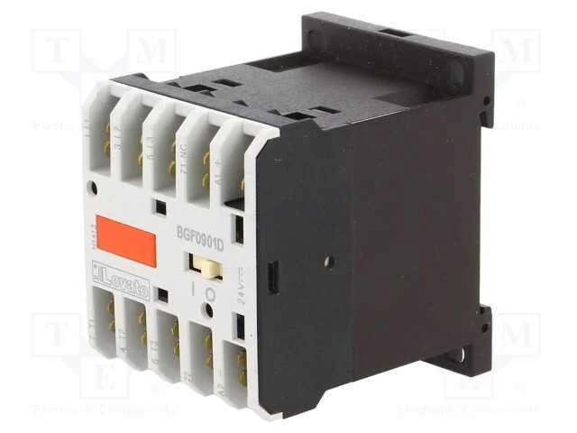 Contator: 3 Polos, No X3, Contatos Auxiliares: Nc, 24vdc, 9a, Bg