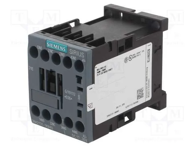 Contator: 4-De Polo, Nc + No X3, 24vdc, 10a, 3rh20, -25÷60c