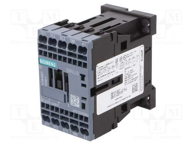 Contator: 3 Polos, No X3, Contatos Auxiliares: No, 24vac, 7a, 3rt20