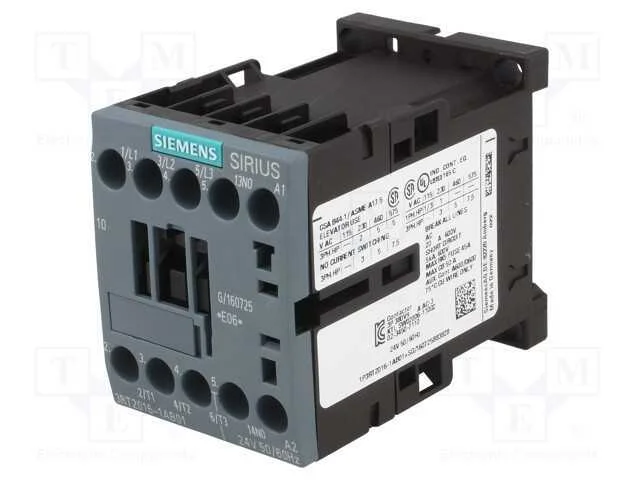 Contator: 3 Polos, No X3, Contatos Auxiliares: No, 24vac, 9a, 3rt20