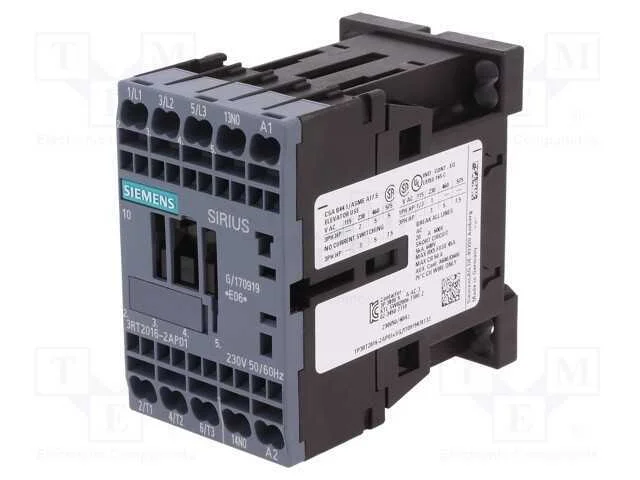 Contator: 3 Polos, No X3, Contatos Auxiliares: No, 230vac, 9a, 690v