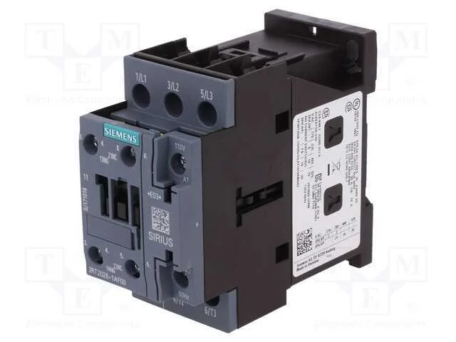 Contator: 3 Polos, No X3, Contatos Auxiliares: No + Nc, 110vac