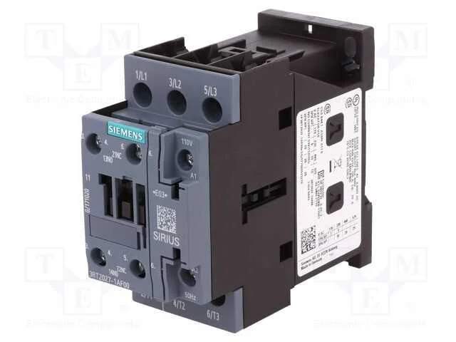 Contator: 3 Polos, No X3, Contatos Auxiliares: No + Nc, 110vac