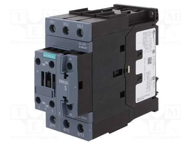Contator: 3 Polos, No X3, Contatos Auxiliares: No + Nc, 20÷33vac