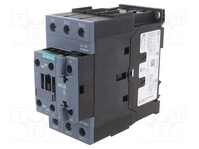 Contator: 3 Polos, No X3, Contatos Auxiliares: No + Nc, 20÷33vac
