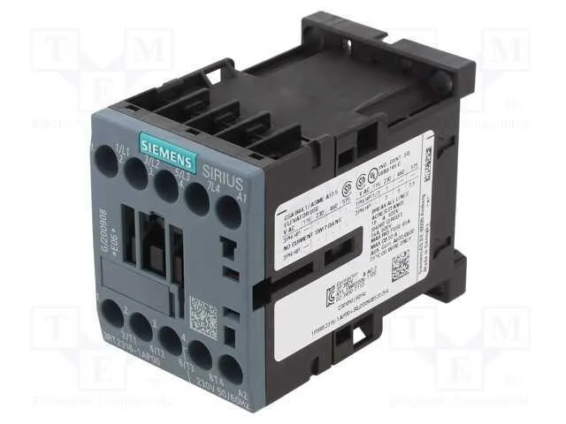 Contator: 4-De Polo, No X4, 230vac, 9a, No Painel,Para Trilho Din