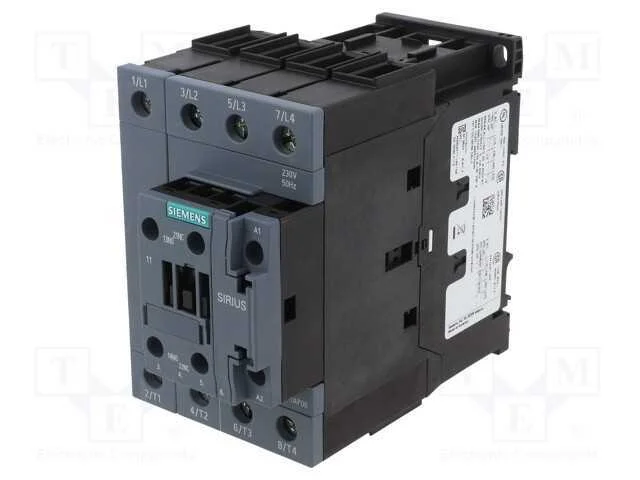 Contator: 4-De Polo, No X4, Contatos Auxiliares: No + Nc, 230vac