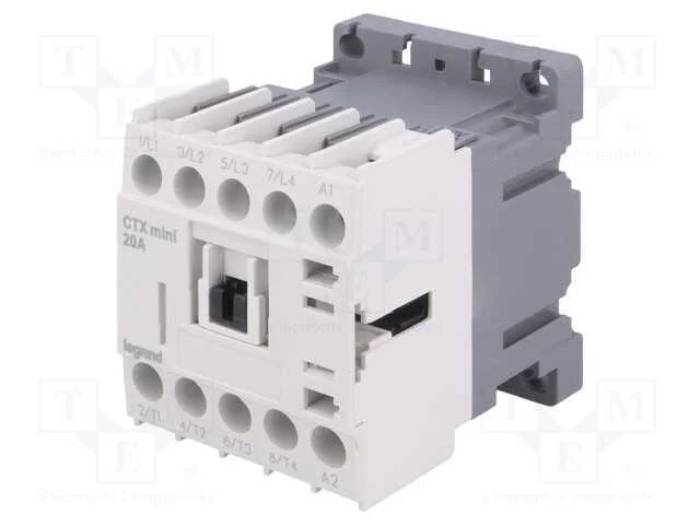 Contator: 4-De Polo, No X4, 230vac, 20a, para Trilho Din, -5÷40c