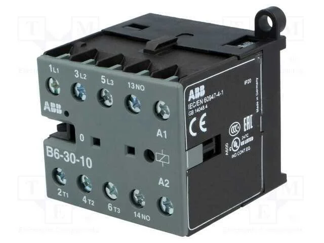 Contator: 3 Polos, No X3, Contatos Auxiliares: No, 220÷240vac, 6a