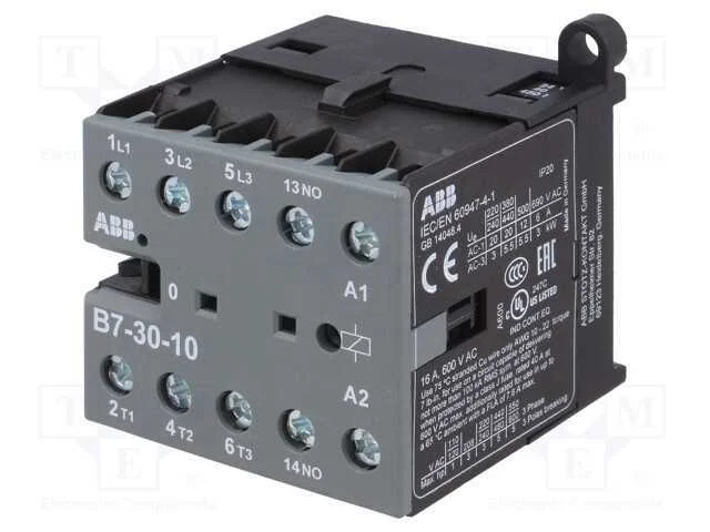 Contator: 3 Polos, No X3, Contatos Auxiliares: No, 24vac, 7a, B7