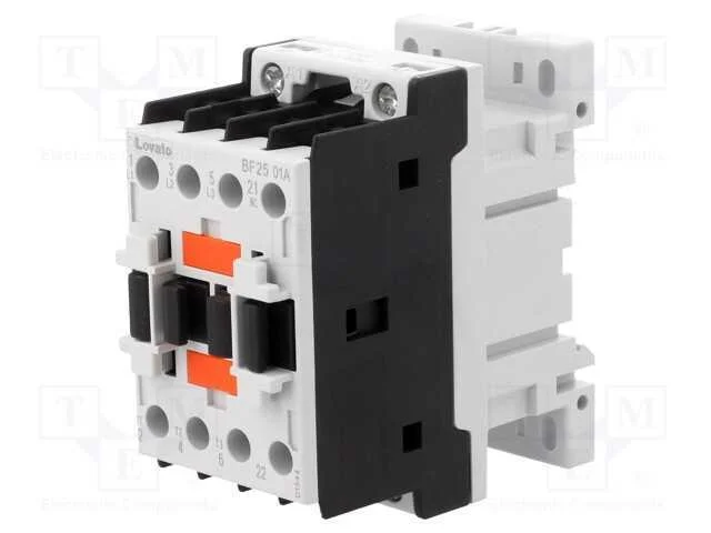 Contator: 3 Polos, No X3, Contatos Auxiliares: Nc, 24vac, 25a, Bf