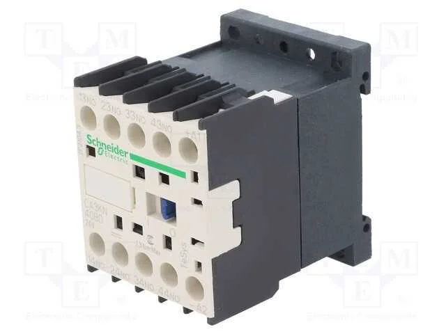 Contator: 4-De Polo, No X4, 24vdc, 10a, No Painel,Para Trilho Din