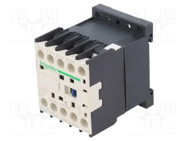 Contator: 4-De Polo, No X4, 230vac, 10a, Tesys D, W: 45mm, H: 58mm