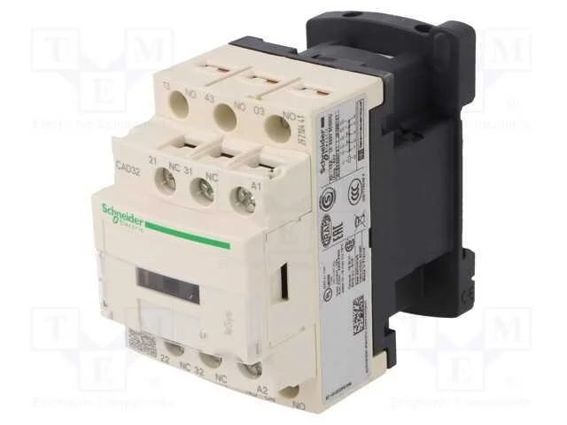 Contator: 5 Polos, Nc X2 + No X3, 220vac, 10a, Cad,Tesys D, W: 45mm