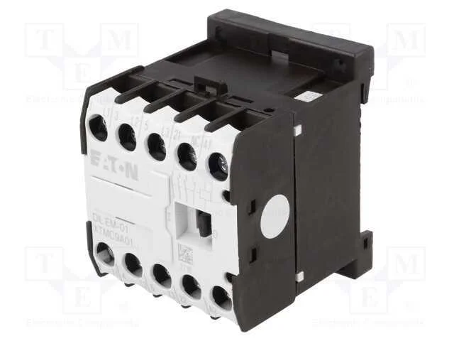 Contator: 3 polos, NO x3, Contatos auxiliares: NC.