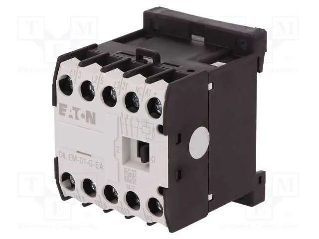 Contator: 3 polos, NO x3, Contatos auxiliares: NC.