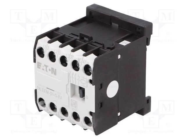 Contator: 3 polos, NO x3, Contatos auxiliares: NC.