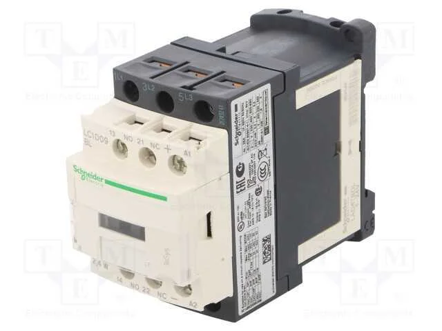 Contator: 3 Polos, No X3, Contatos Auxiliares: No + Nc, 24vdc, 9a