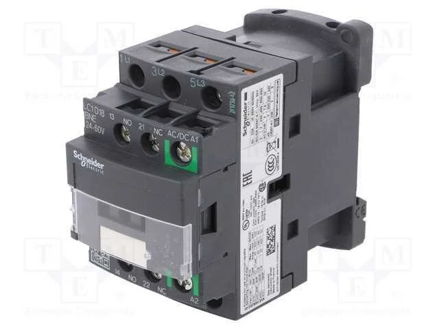 Contator: 3 Polos, No X3, Contatos Auxiliares: No + Nc, 24÷60vac