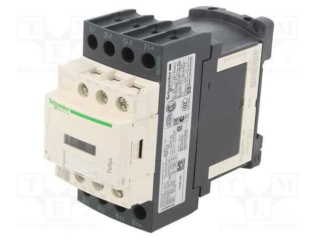 Contator: 4-De Polo, No X4, Contatos Auxiliares: Nc + No, 24vdc