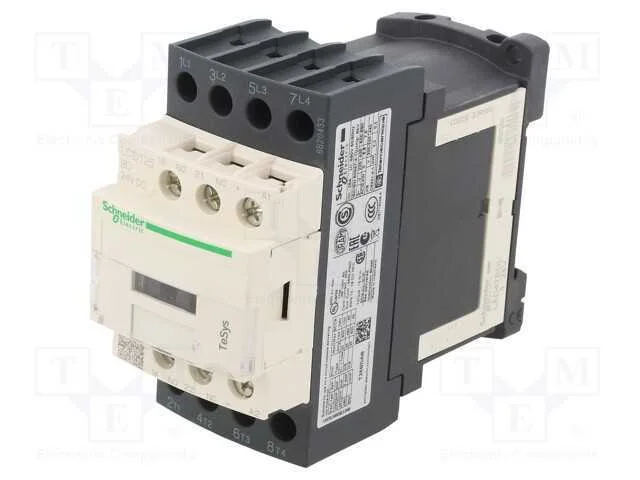Contator: 4-De Polo, No X4, Contatos Auxiliares: Nc + No, 24vdc