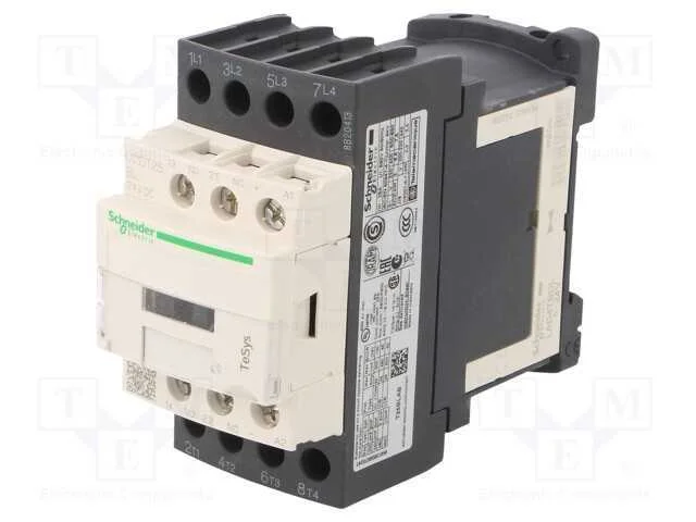 Contator: 4-De Polo, No X4, Contatos Auxiliares: Nc + No, 24vdc