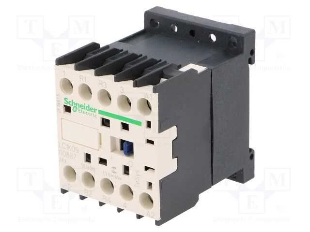 Contator: 4-De Polo, Nc X2 + No X2, 24vac, 9a, Tesys K, -25÷50c