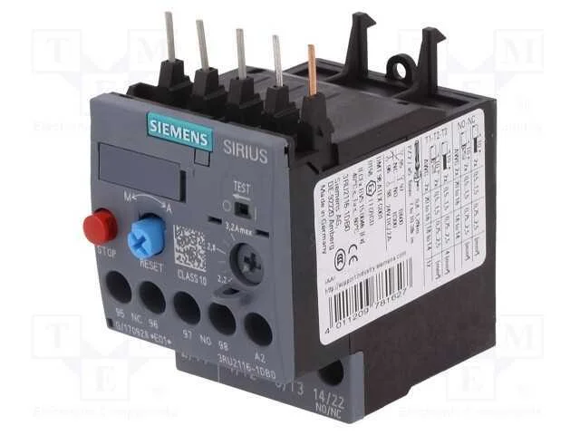 Relés Térmico, Série: 3rt20, Tamanho: S00, -40÷70c, 1,1kw