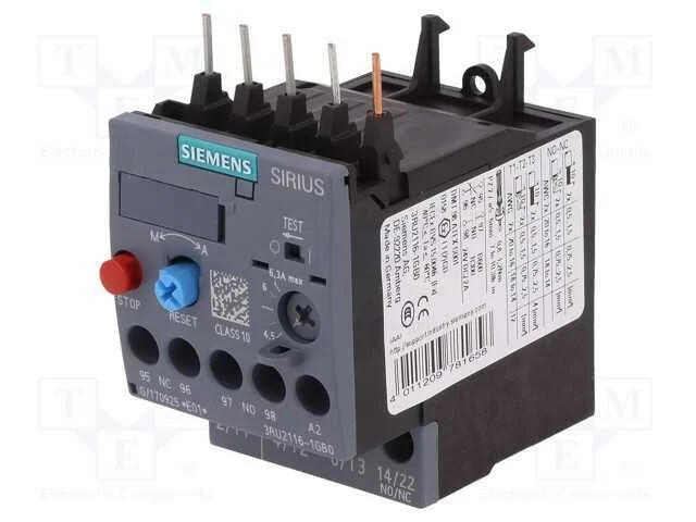 Relés Térmico, Série: 3rt20, Tamanho: S00, -40÷70c, 2,2kw