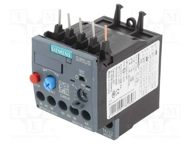 Relés Térmico, Série: 3rt20, Tamanho: S00, -40÷70c, 7,5kw