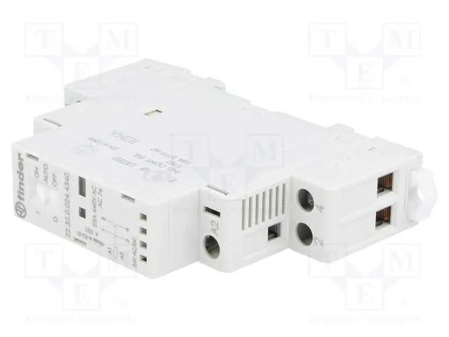 Contator: 2-De Polo de Instalação, 25a, 24vac, 24vdc, No X2, Ip20