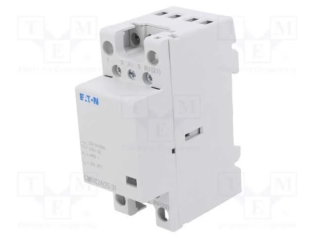 Contator: 4-De Polo de Instalação, 25a, 24vac, 24vdc, Nc + No X3