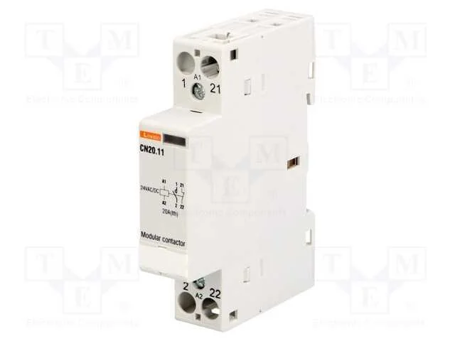 Contator: 2-De Polo de Instalação, 20a, 24vac, 24vdc, Nc + No
