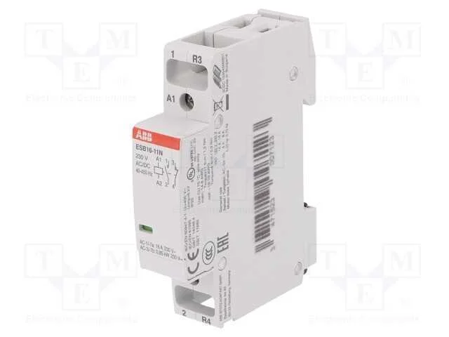 Contator: 2-de polo de instalação, 16A, 230VAC, 2.