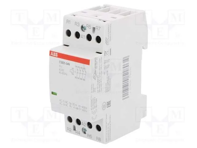 Contator: 4-De Polo de Instalação, 25a, 12vac, 12vdc, Nc X4