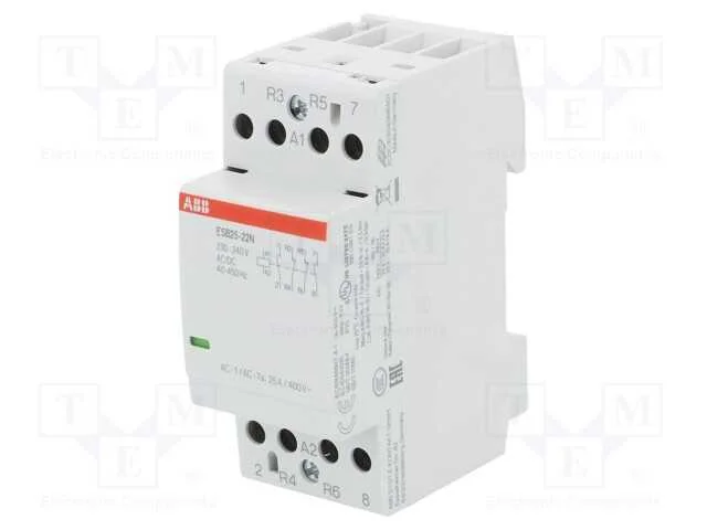 Contator: 4-de polo de instalação, 25A, 230÷240VA.