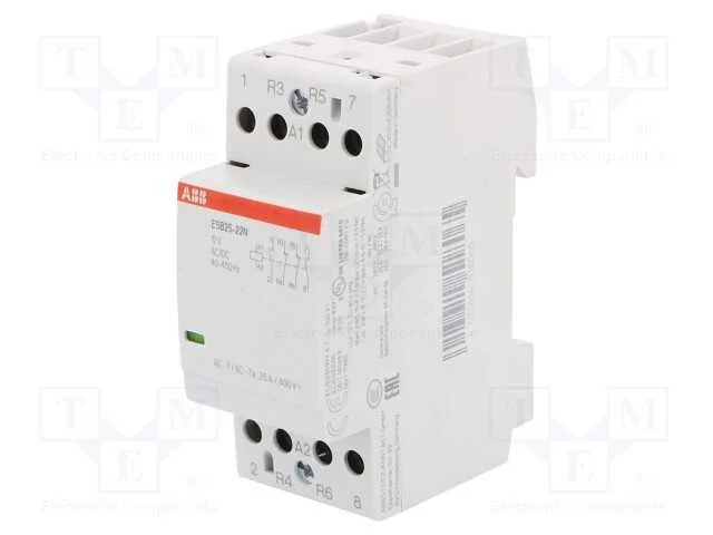 Contator: 4-De Polo de Instalação, 25a, 12vac, 12vdc, -25÷55c