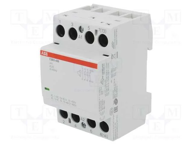 Contator: 4-De Polo de Instalação, 63a, 24vac, 24vdc, No X4
