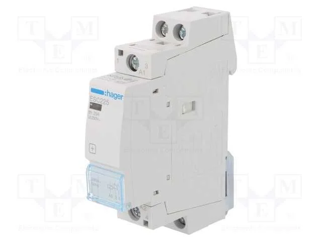Contator: 2-De Polo de Instalação, 25a, 230vac, No X2, -10÷50c