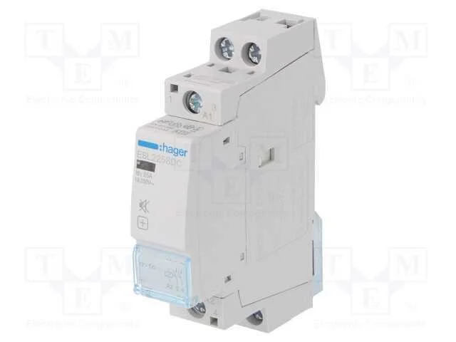 Contator: 2-De Polo de Instalação, 25a, 12vdc, No X2, -10÷50c