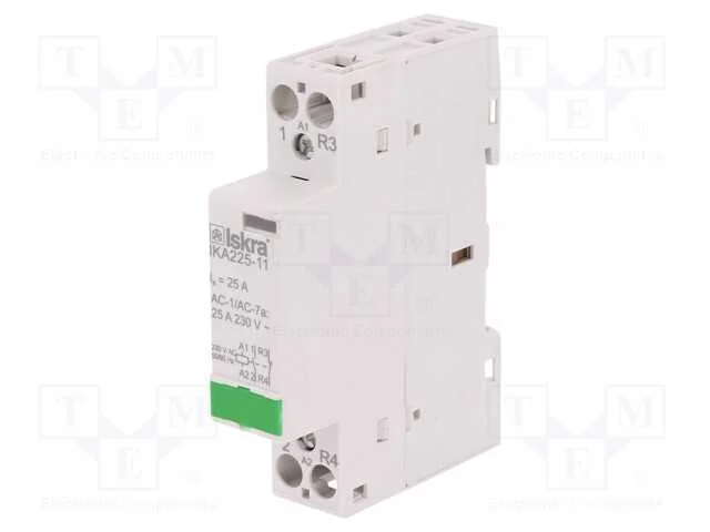 Contator: 2-De Polo de Instalação, 25a, 230vac, Nc + No