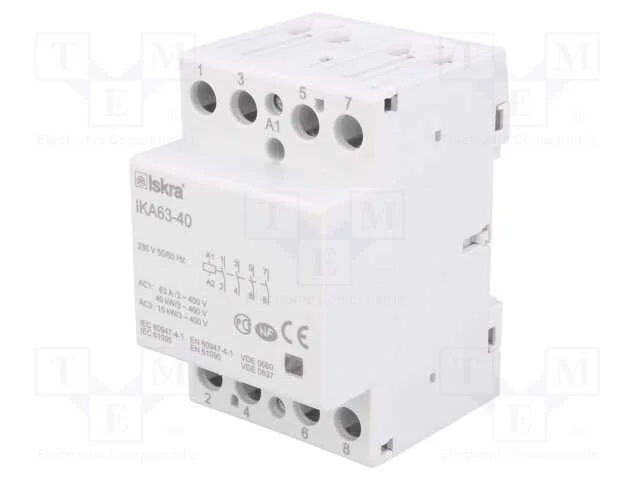 Contator: 4-De Polo de Instalação, 63a, 230vac, No X4