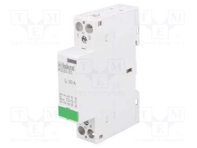 Contator: 2-De Polo de Instala&ccedil;&atilde;o, 20a, 230vac, 220vdc, No X2