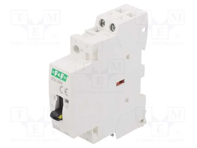 Contator: 2-De Polo de Instalação, 25a, 220÷240vac, No X2, Ip20