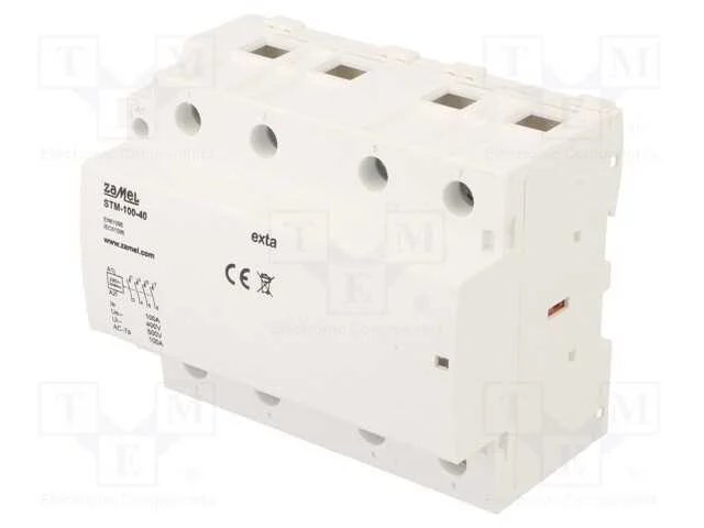 Contator: 4-De Polo de Instalação, 100a, 230vac, No X4, -5÷60c
